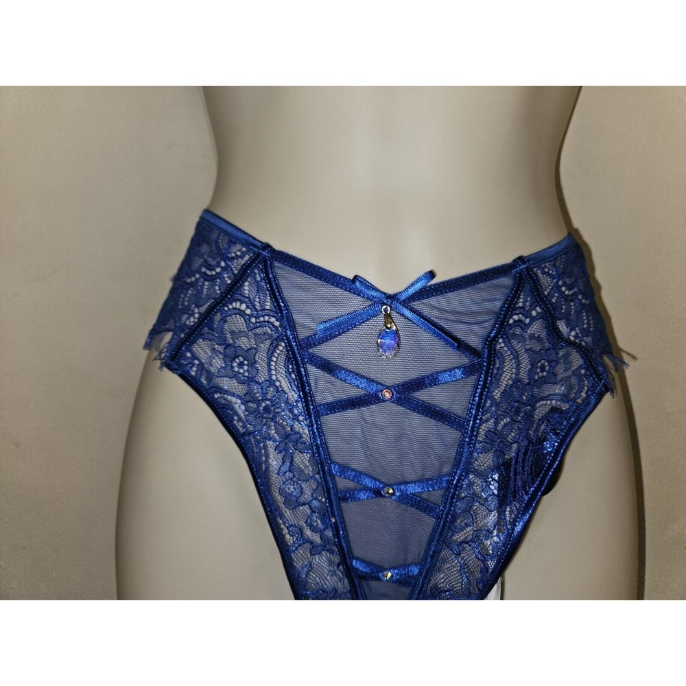 Honey Birdette Elsie Open-Back Strappy Brief NWT - Picture 2 of 6